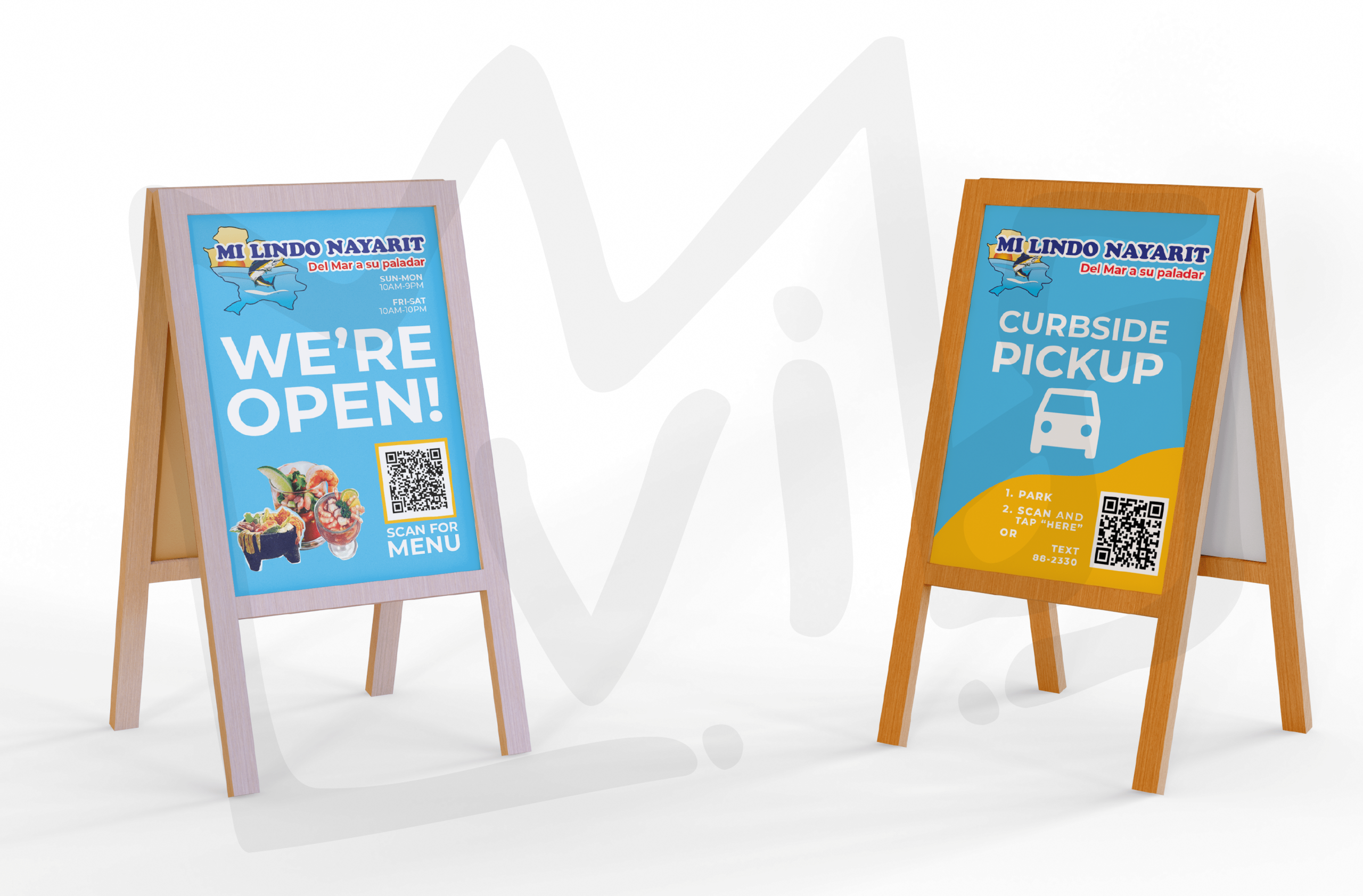 Billboard mockup for a client