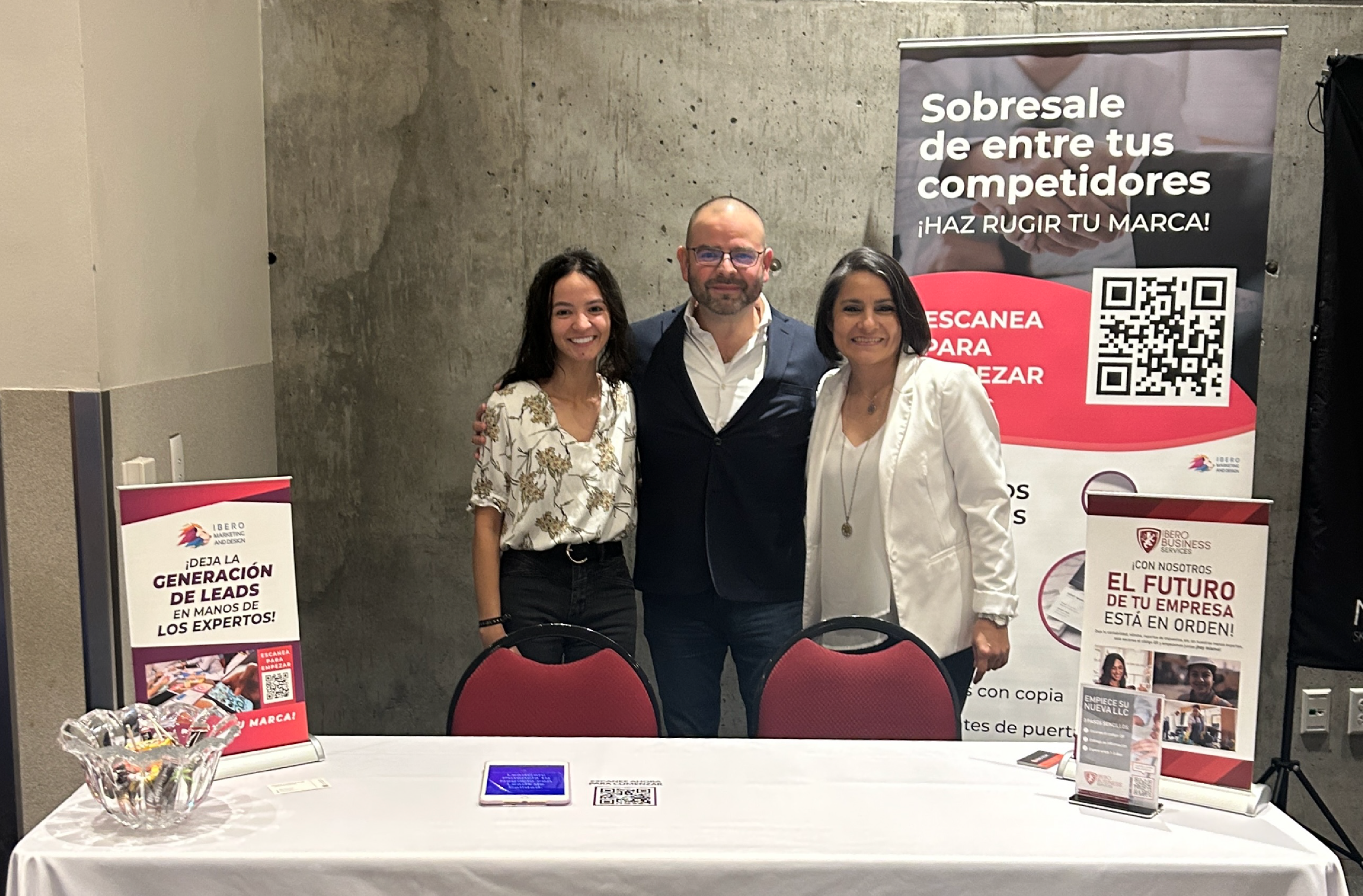 Table banners & large display banner by me.